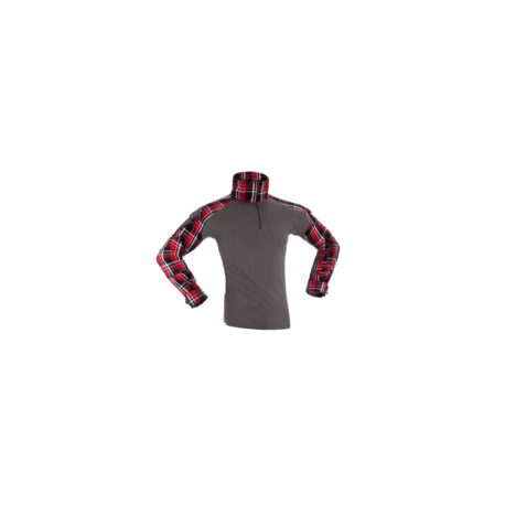 chemise de combat invader gear flannel rouge