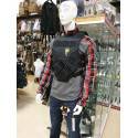 chemise de combat invader gear flannel rouge