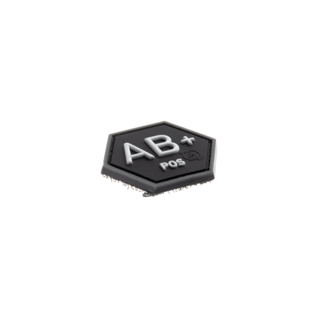 patch hexagonal velcro groupe sanguin ab+
