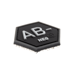 patch hexagonal velcro groupe sanguin ab-