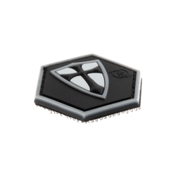 patch hexagonal velcro bouclier croix croisé templier swat