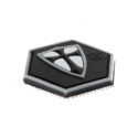 patch hexagonal velcro bouclier croix croisé templier swat