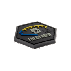patch hexagonal velcro i need beer biere