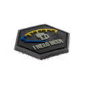 patch hexagonal velcro i need beer biere