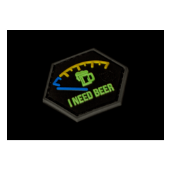 patch hexagonal velcro i need beer biere 2