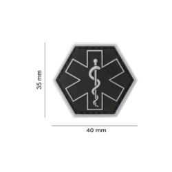 patch hexagonal velcro paramedic medic swat 2