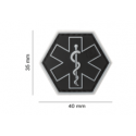 patch hexagonal velcro paramedic medic swat