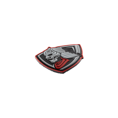patch pvc guerrier samourai rouge