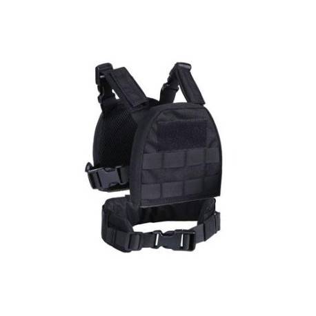 veste tactique noire + ceinture pour enfant s&t