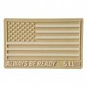 patch 5.11 us flag drapeau sable 511-81024