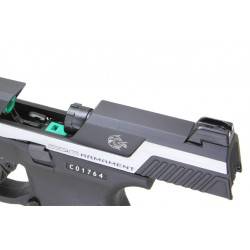 Replique de poing GBB piranha mk I silver 2