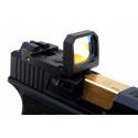 point rouge pliant repliable red dot montage RIS AIM-o