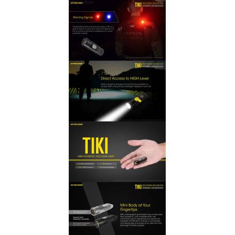 lampe TIKI LE porte cle compact NITECORE 300 lumens