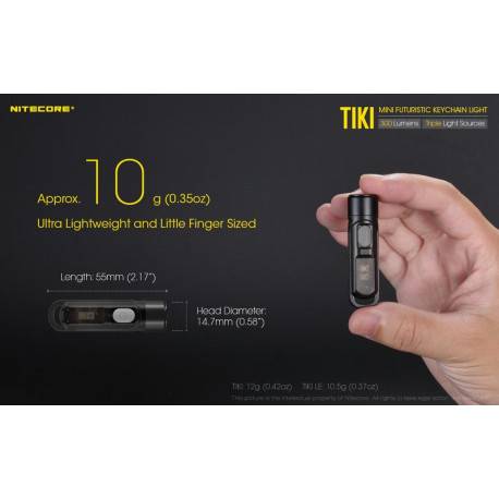 lampe TIKI LE porte cle compact NITECORE 300 lumens