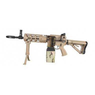 LMG G&G TAN + ammo box G&G Armament – Répliques et accessoires airsoft - 1