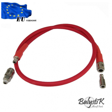 flexible ROUGE balystik deluxe pour regulateur hpa EU + embouts balystik - 1
