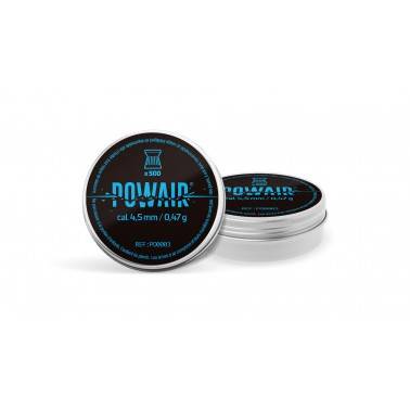 PLOMBS 4.5MM PLATS POWAIR x 500 0.47g PO0003 POWAIR - 1