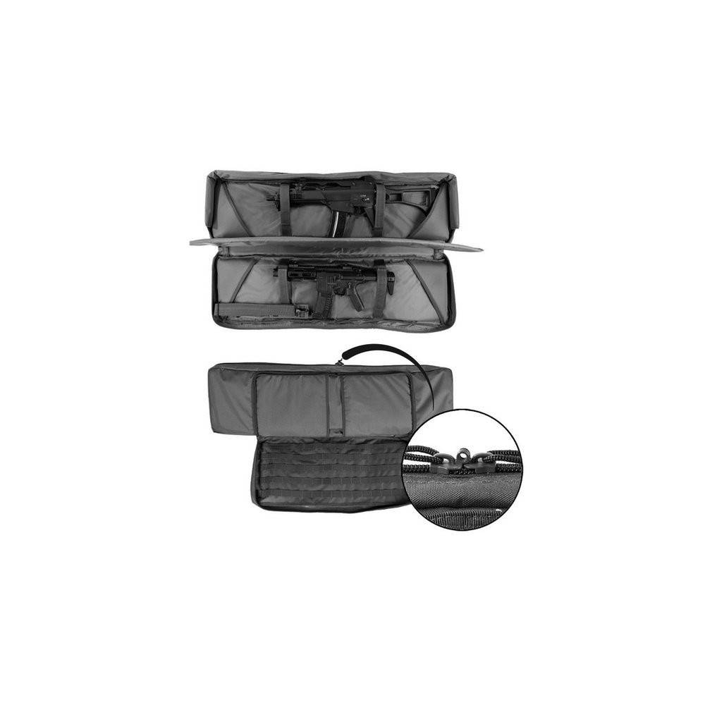 sac housse double rifle noir 106cm miltec 16193402 Mil-Tec – Équipement militaire, airsoft et outdoor - 2