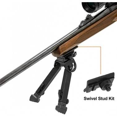 Bi-pied UTG carré bipod rubber armored demontage rapide TL-BP20Q-A UTG - 2