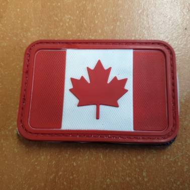 patch pvc drapeau Canadien rouge couleur  - 1