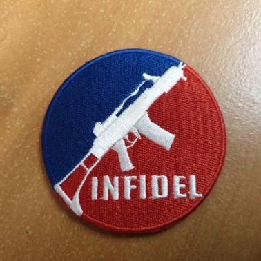 patch velcro G36 infidel bleu blanc rouge diam 7.5cm  - 1