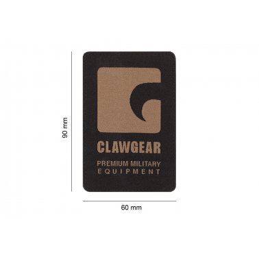 patch clawgear fond noir logo sable