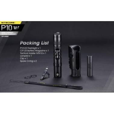 lampe nitecore P10V2 1100 lumens avec stroboscope