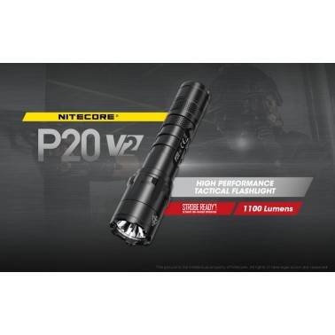 lampe NITECORE P20V2 1100 lumens avec mode stroboscope