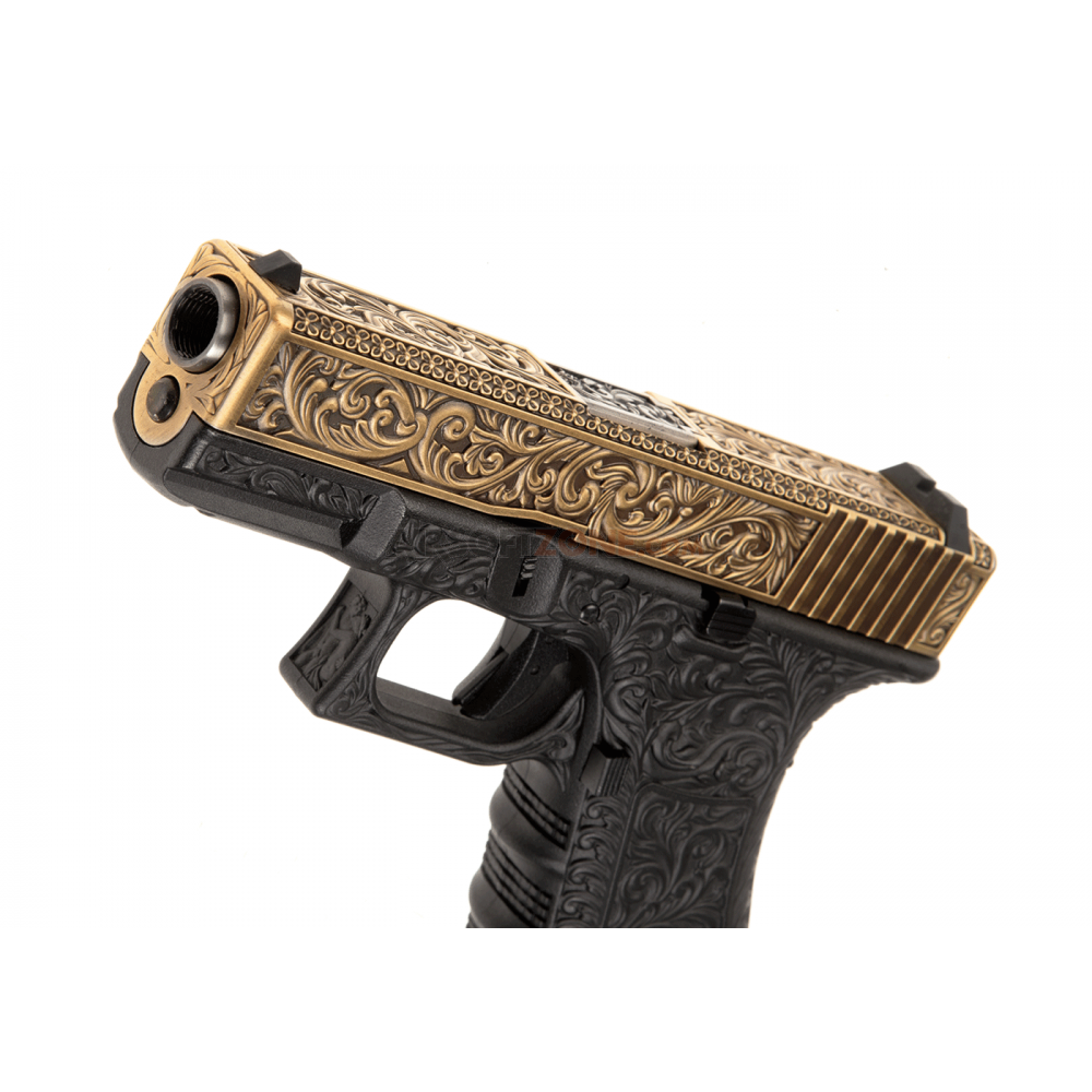 WE19 classic floral pattern ivoir etched 0.9j