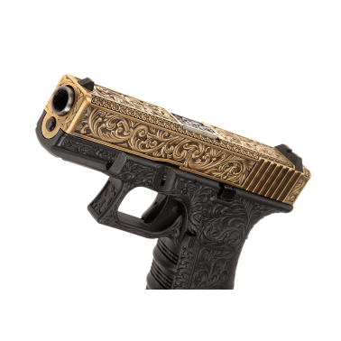 WE19 classic floral pattern ivoir etched 0.9j