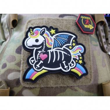 patch pvc licorne squelette skeleton unicorn