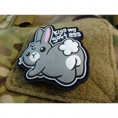 patch pvc lapin kiss my ass embrasse mon cul