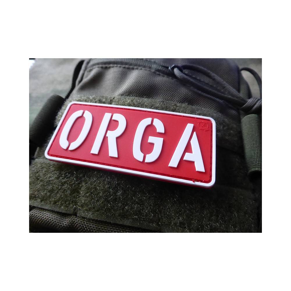 patch pvc ORGA rouge et blanc 