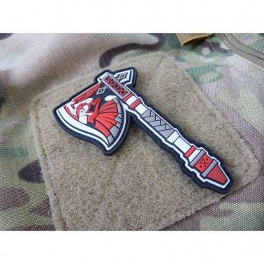 patch PVC hache ODIN rouge tomahawk 