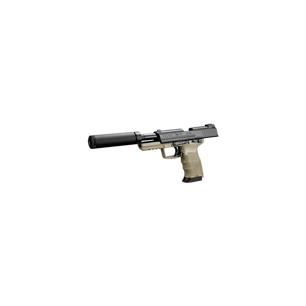 pack HK45 TAN et noir GBB + silencieux tokyo marui