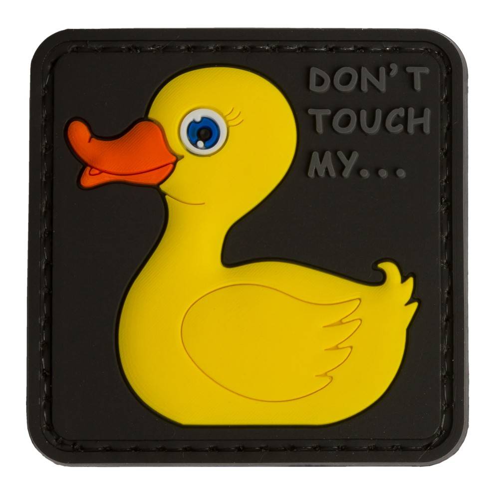patch canard duck don't touch my version jaune