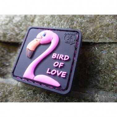 patch flamant rose bird of love 
