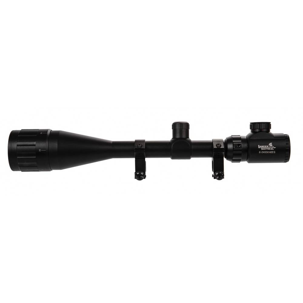 lunette 6-24x50 AOEG illuminée rouge et vert LANCER TACTICAL