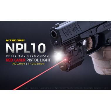lampe speciale arme et airsoft NPL10 - 300LM nitecore