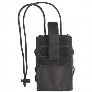 poche Molle téléphone ou chargeur large Noir 9cmx14cm MILTEC