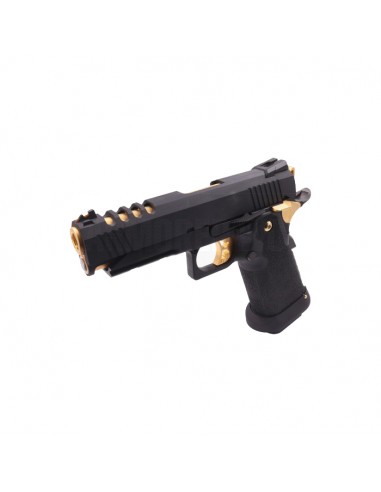 Replique Hi-capa 4.3 HX2711 GBB gold et noir  AW CUSTOM
