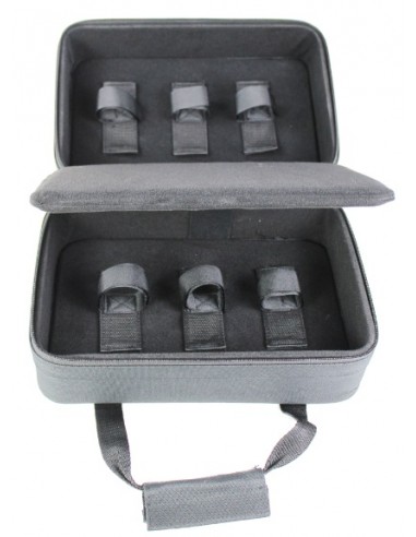 Mallette semi-rigide double pistolet grise S&T
