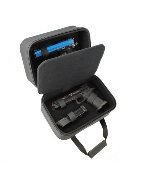 Mallette semi-rigide double pistolet grise S&T