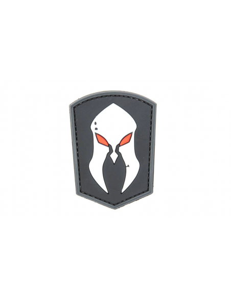 patch pvc casque monderno spartan oeil rouge