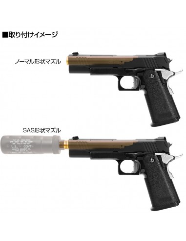 Outer barrel noir fileté alu pour HI-CAPA DOR tokyo marui NINEBALL