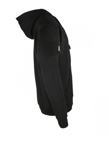 sweat shirt SPEC-OPS avec fermeture ZIP NOIR KOMBAT TACTICAL