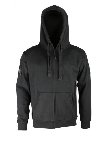 sweat shirt SPEC-OPS avec fermeture ZIP NOIR KOMBAT TACTICAL