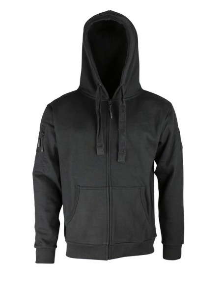sweat shirt SPEC-OPS avec fermeture ZIP NOIR KOMBAT TACTICAL