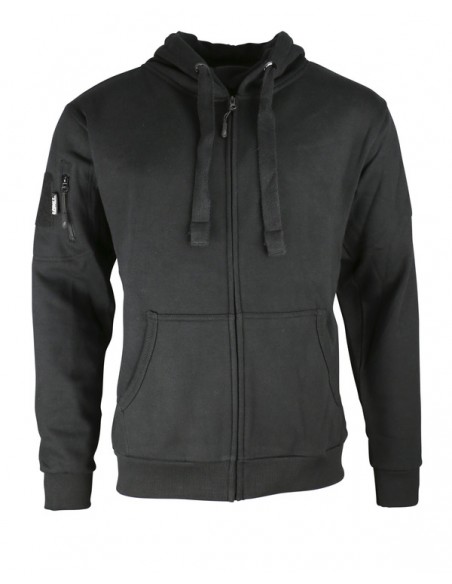 sweat shirt SPEC-OPS avec fermeture ZIP NOIR KOMBAT TACTICAL