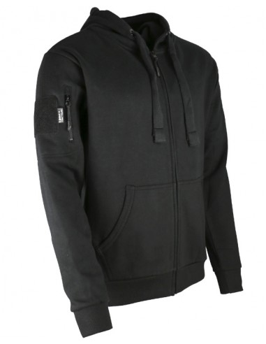 sweat shirt SPEC-OPS avec fermeture ZIP NOIR KOMBAT TACTICAL